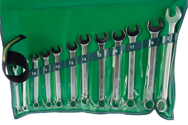 Набор ключей гаечных комбинированных в сумке JONNESWAY W26112S (8-22 мм, 12 предметов)