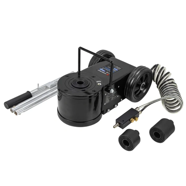 Домкрат подкатной пневмогидравлический 30т/15т (h min 150мм, h max 30т-73мм/15т-66мм, удлинители 45+75мм)