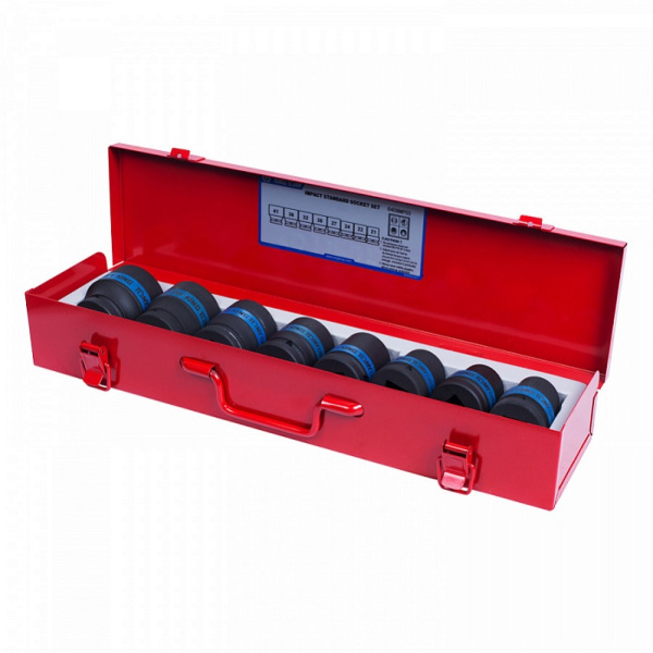 Набор ударных торцевых головок KING TONY 6409MP03, 3/4", шестигранные, 21-41 мм, 8 предметов