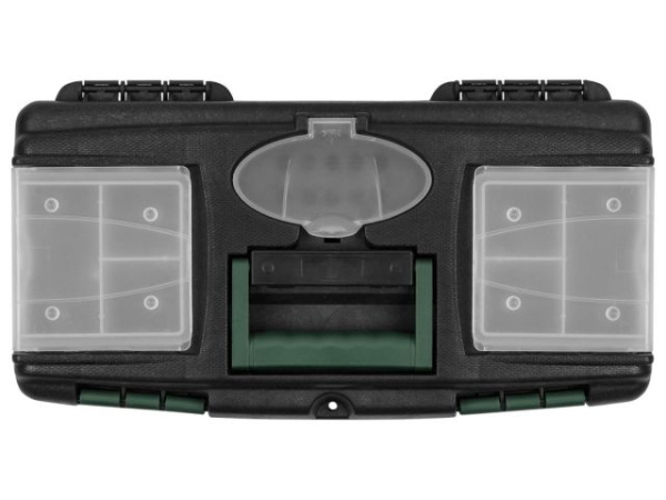 Ящик для инструмента пластмасс. 32х17,5х16 см (12") с лотком и органайз.20235 ВОЛАТ