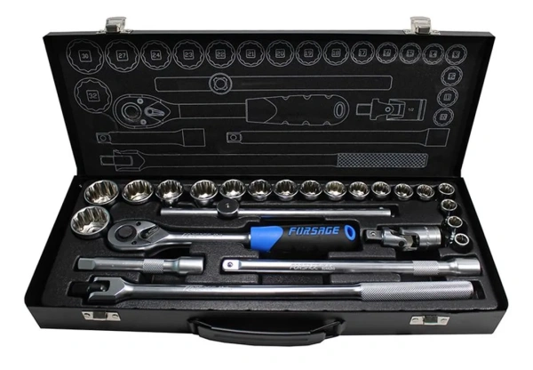 Набор инструментов 24пр 1/2''(12гр.)(10-32мм)