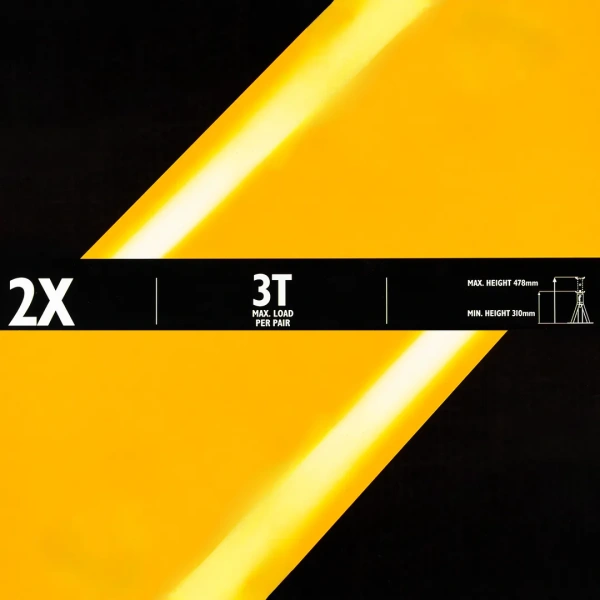 Подставка ремонтная с упорными пятками 3т (h min 310mm, h max 478mm),к-т 2шт