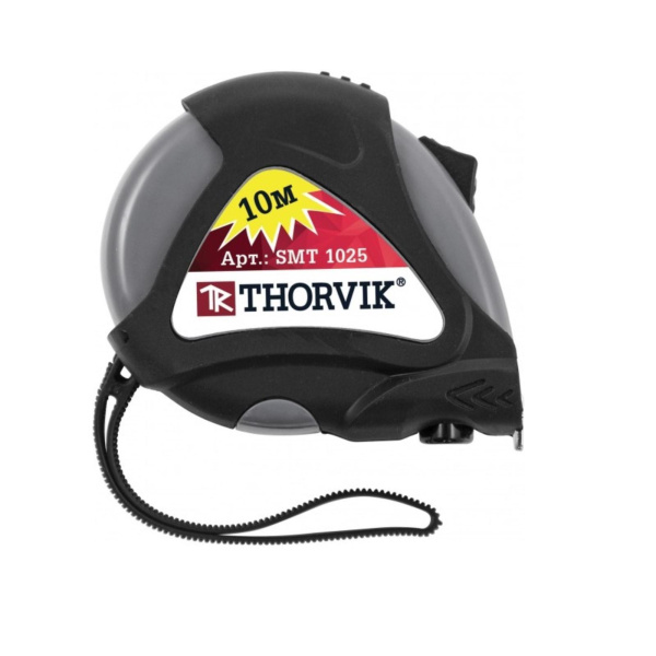 Рулетка в обрезиненном корпусе SMT1025, 10 м