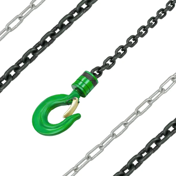 Лебедка механическая(таль) подвесная с фиксацией цепи натяжения, 1т (длина цепи - 3м)