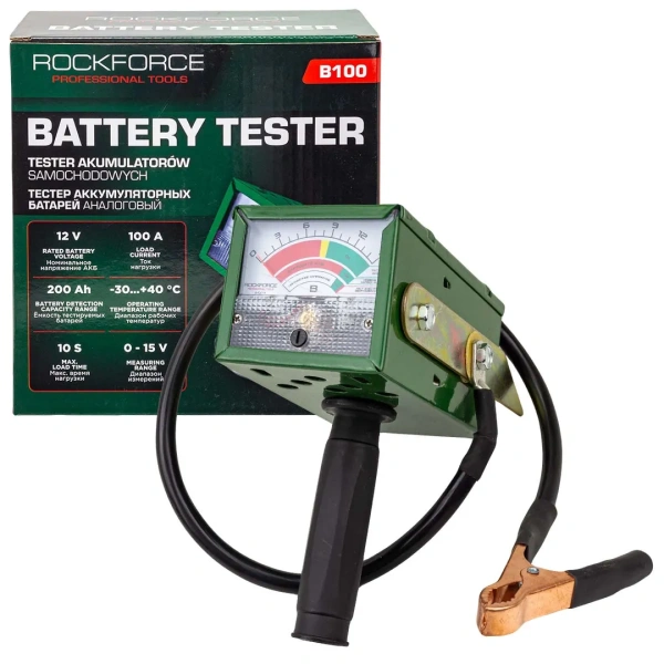 Тестер аккумуляторных батарей аналоговый (12V, 100А)
