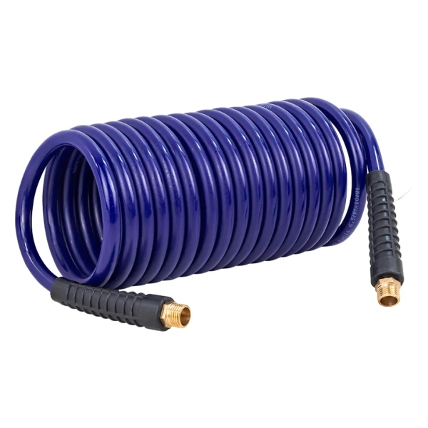 Шланг витой полиуретановый 6.5мм х 10мм х 5м с резьбовыми наконечниками 1/4''