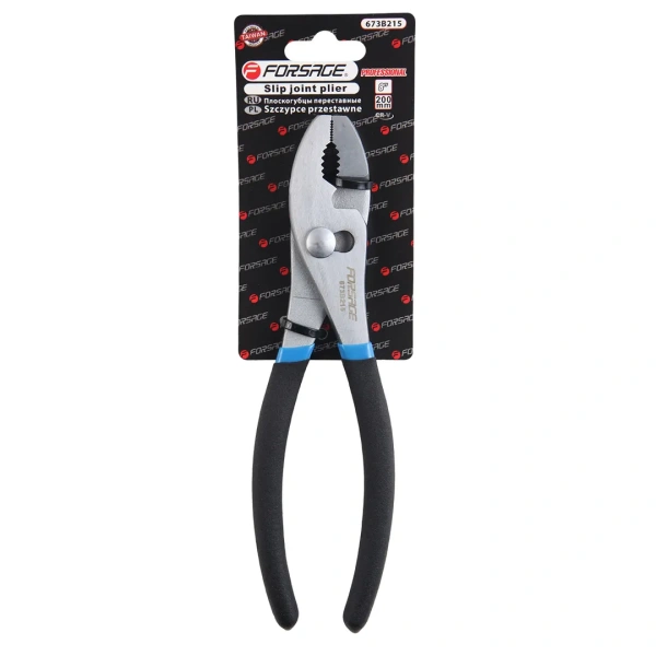 Пассатижи переставные двухпозиционные 8''-200мм, на блистере