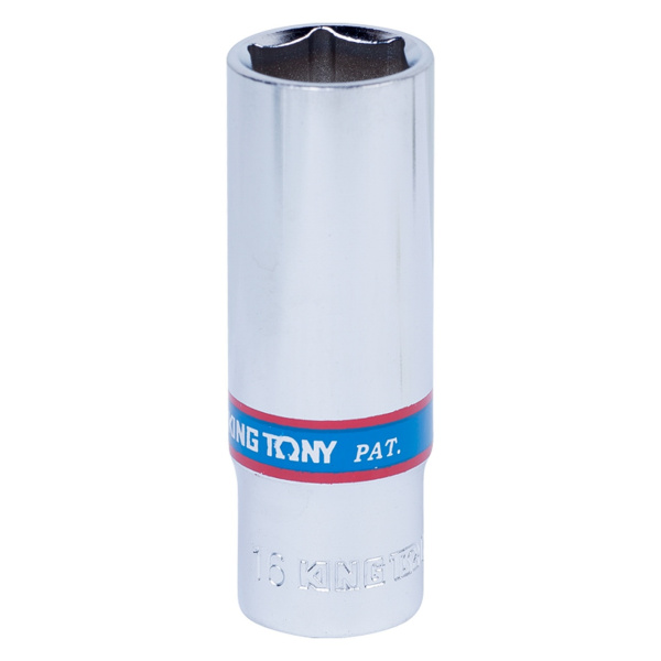 Головка торцевая глубокая шестигранная 3/8", 16 мм KING TONY 323516M