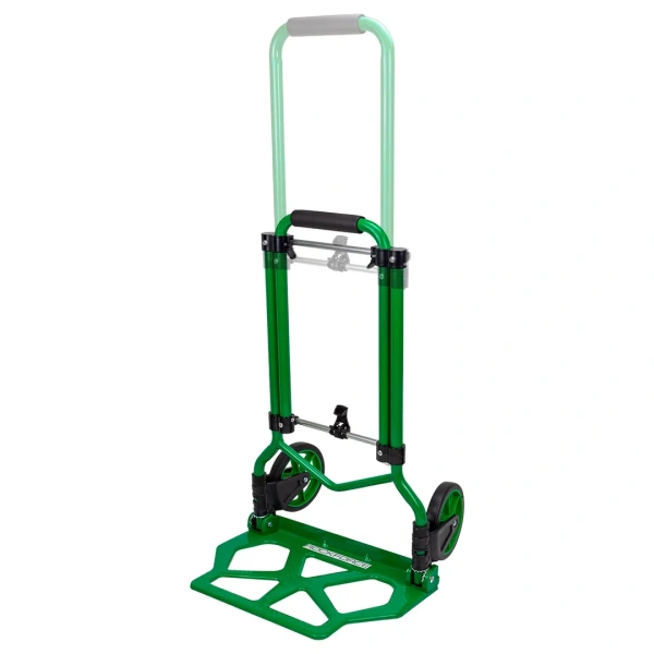 Тележка ручная складная с телескопической ручкой (г/п80кг,420х420х985мм-в разложенном полож.,420х280-рабочая площадка, 150мм-Ø колес)