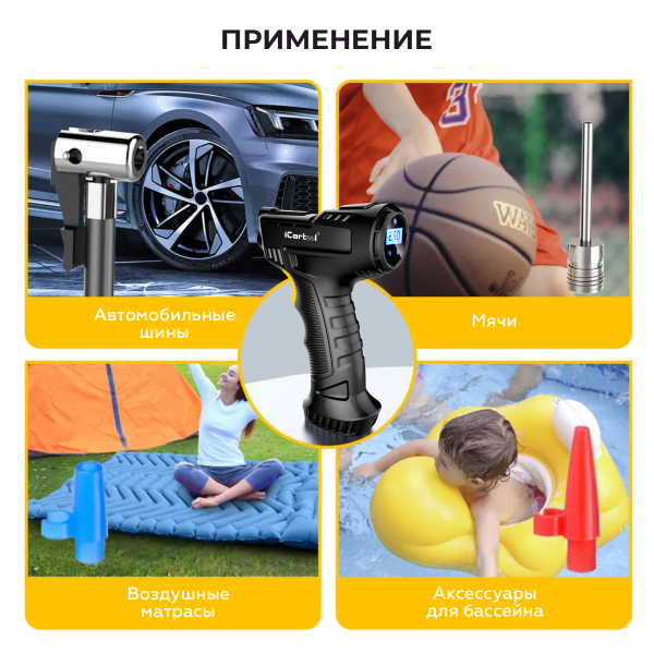 Автомобильный компрессор iCartool IC-CC3665