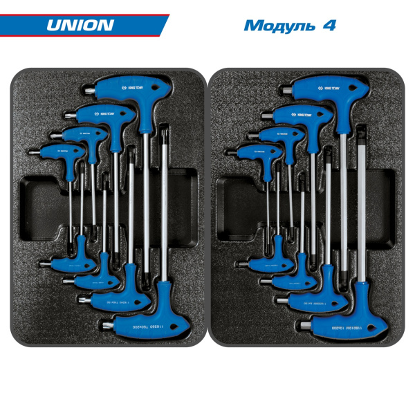 Набор инструментов UNION в черной тележке KING TONY 9G38-000MR40 (173 предмета)