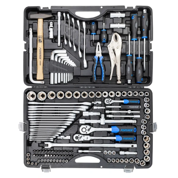 Набор инструментов 142 пр.1/4''3/8''1/2''(6-гр.)(4-32мм)