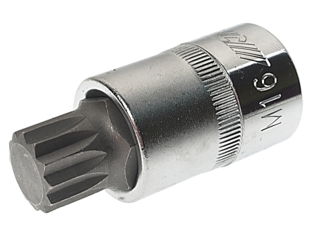 Бита-головка JTC-45716 (1/2", SPLINE, М16х55 мм)