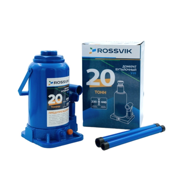 Домкрат бутылочный ROSSVIK V20 (г/п 20 т)
