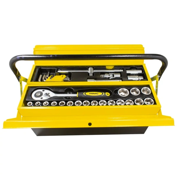 Набор инструментов 60пр. 1/2''(6гр)(8-27мм),в складном метал. ящике