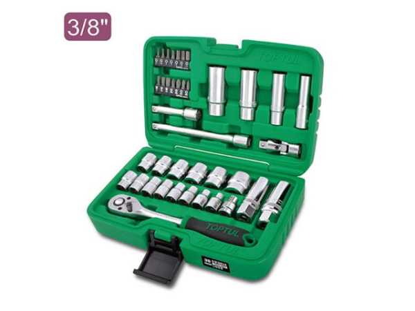 Набор головок и бит 39предм. 3/8" 12гр. TOPTUL