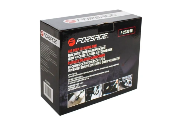 Пистолет пневматич.''Tornado''для химчистки а/м с медной трубкой подачи моющего ср-ва и щеткой-насадкой''Profi''(емкость1л,6bar,расход воздуха120 л/мин)