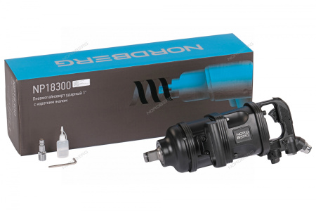 Пневмогайковерт ударный NORDBERG NP18300 (1", с коротким валом 3600 Нм)