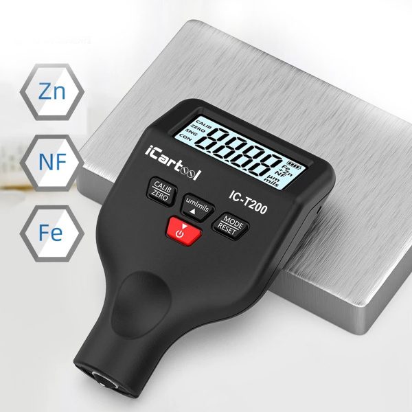 Толщиномер лакокрасочных покрытий Fe+Zn/Fe/NFe iCartool IC-T200