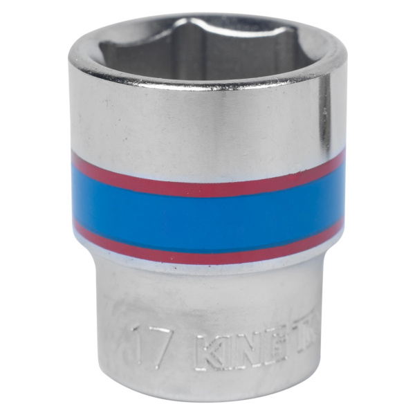 Головка торцевая стандартная шестигранная 3/8", 17 мм KING TONY 333517M