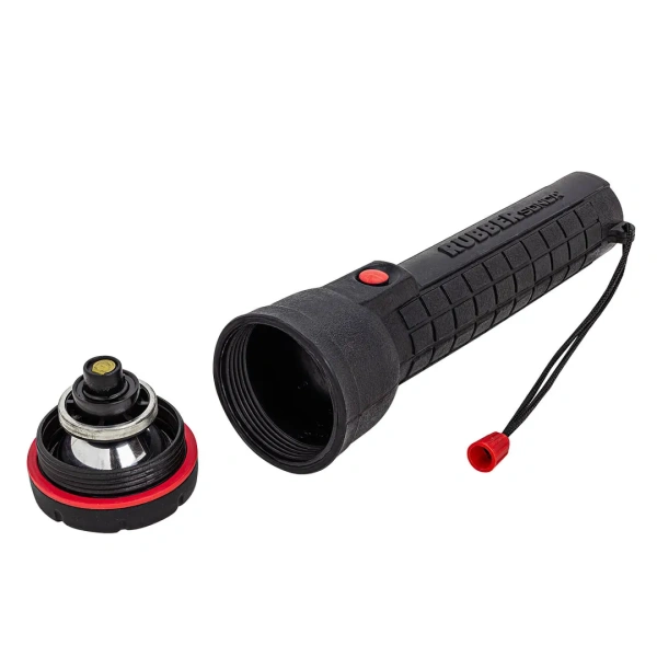 Фонарик переносной влагонепроницаемый в прорезиненном усиленном корпусе Sonca Krypton(KPR103, 3xD/R20/UM1,яркость луча увеличена на 70%)в блистере