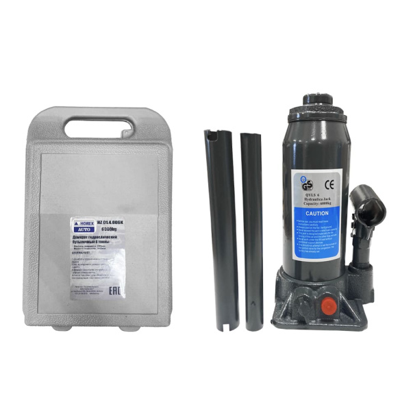 Домкрат бутылочный 6 т (в кейсе) Хорекс Авто HZ 01.4.006K