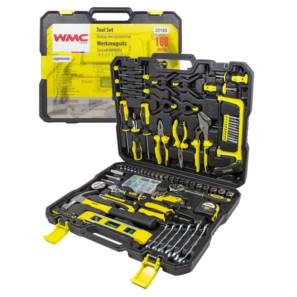 Набор инструментов 168пр. 1/4''3/8''(6гр)(4-19мм)