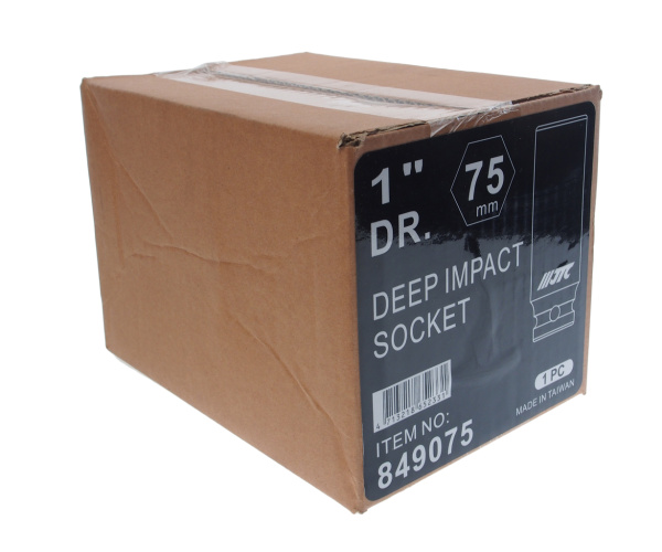 Головка торцевая ударная глубокая JTC 849075 (1", 75 мм, L=135 мм)