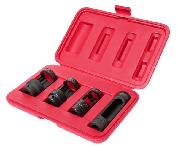 Набор головок для снятия датчика кислорода JTC 1543 (4 предмета в кейсе)