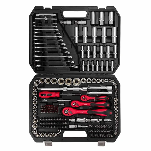 Набор инструментов 216 пр.1/4'',3/8'',1/2''(6гр.)(4-32мм)