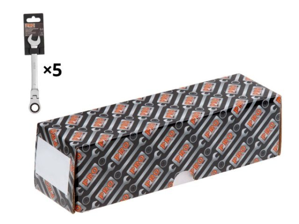 Ключ комбинированный 17мм трещоточный шарнирн. PRO STARTUL (PRO-7217)