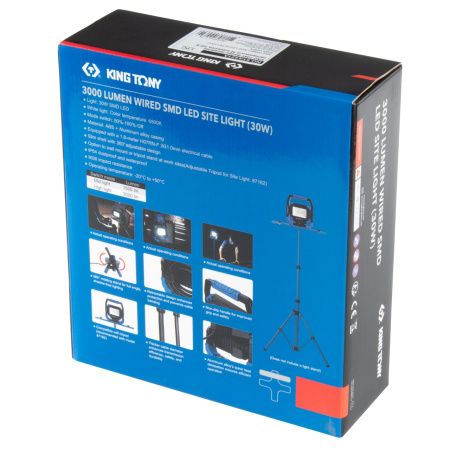 Фонарь-прожектор светодиодный KING TONY 9TA421A (60 элементов, 220 В)