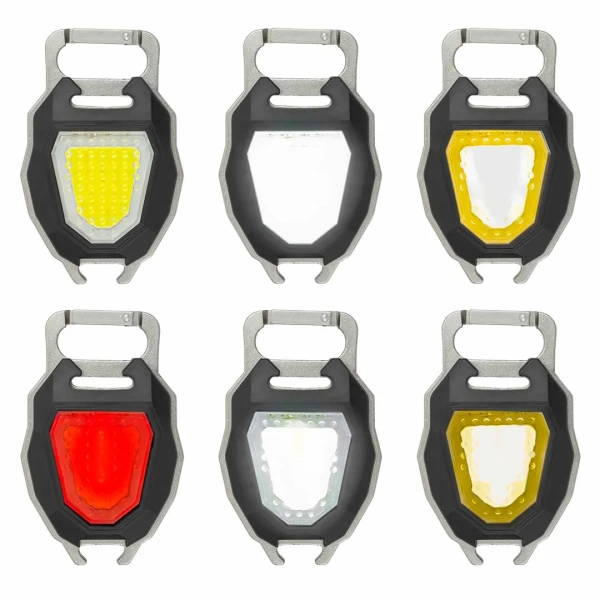 Фонарь светодиодный аккумуляторный переносной многофункциональный (6 реж.раб., СОВ LED 500мАч, 80-350Лм, время раб. 90-120мин, время зар. 60-120мин)