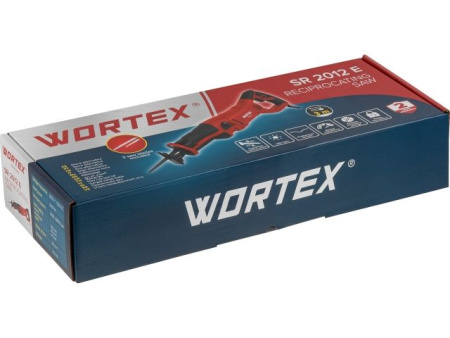 Сабельная пила WORTEX SR 2012 E в кор. + 2 пильных полотна 1200 Вт, дер. 210 мм, ход 30 мм, рег.об.