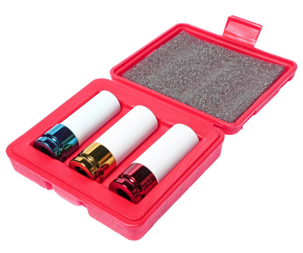 Набор головок ударных для литых дисков JTC 3304 (17-19-21 мм, L=87 мм, 3 предмета в кейсе)