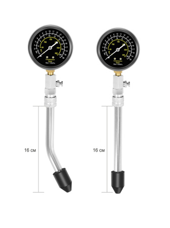 Компрессометр бензиновый с двумя жесткими удлинителями Car-Tool CT-N0109