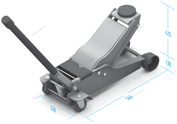 Домкрат подкатной NORDBERG N32025L (2,5 т)