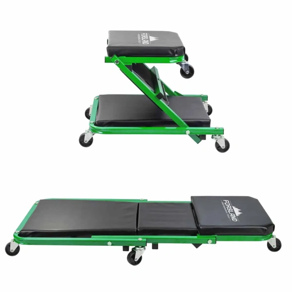 Лежак трансформер подкатной на 6-ти колесах (Стул-лежак)