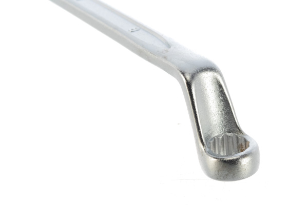 Ключ гаечный накидной JONNESWAY W230608, изогнутый 75°, 6х8 мм