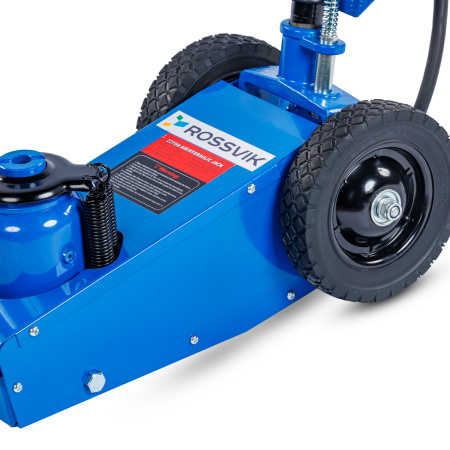 Домкрат подкатной пневмогидравлический ROSSVIK HJ1902 (22 т, RAL5005, синий)