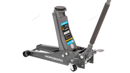 Домкрат супернизкий подкатной 3,2 тонны H=75-500 мм синий/серый NORDBERG N32032