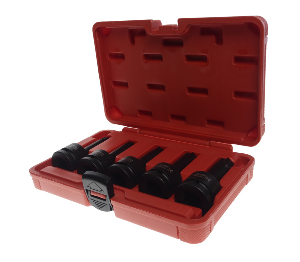 Набор головок ударных JTC J605T (T60, T70, T80, T90, T100, TORX, 3/4", L=100 мм, 5 шт. в кейсе)