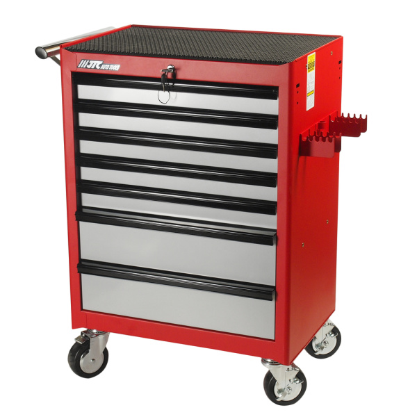 Тележка инструментальная JTC 3931 с набором инструментов JTC 225 (7 секций, 225 предметов)