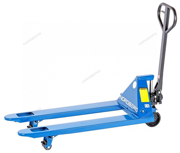 Тележка складская гидравлическая 2 т, с ПУ колесами NORDBERG N3905-20