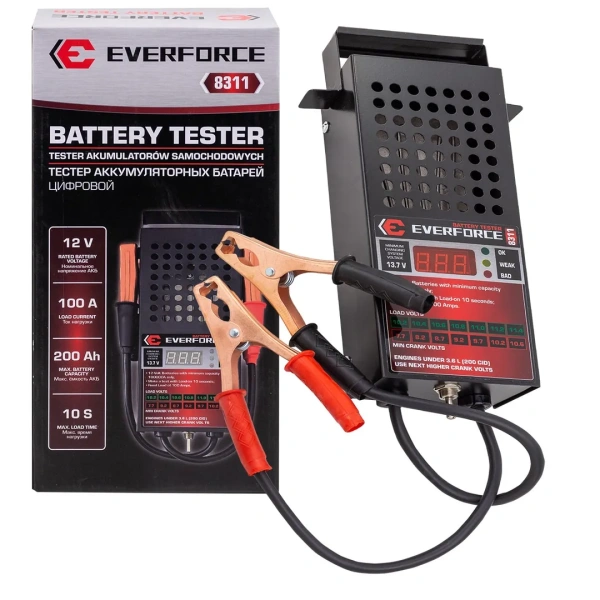 Тестер аккумуляторных батарей цифровой 12V, 100A, 200Ah