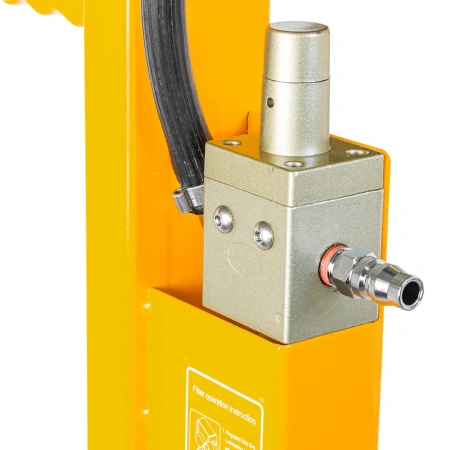 Домкрат подкатной пневмогидравлический в комплекте с удлинителями, 35т (h min 360мм, h max 910мм, 6 бар)