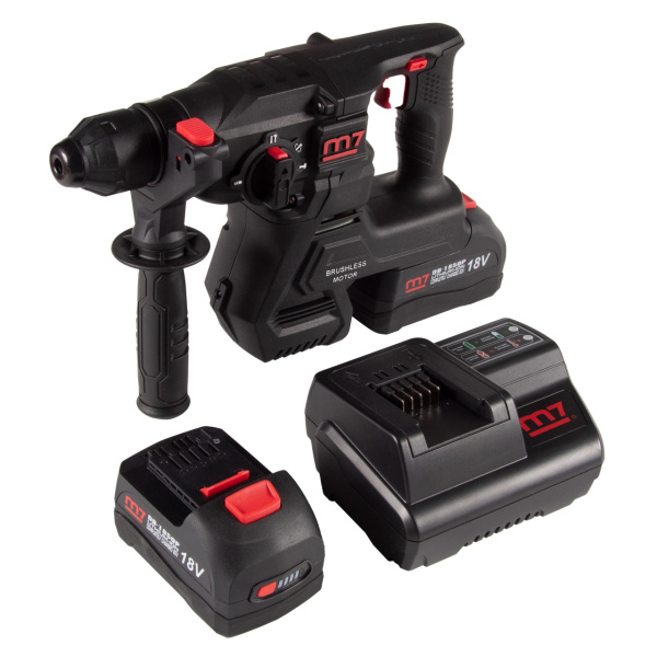 Перфоратор аккумуляторный MIGHTY SEVEN DRH-101A (кейс, 18 В, 4 предмета)