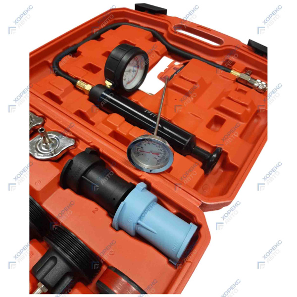 Набор приспособлений для тестирования систем охлаждения (18 предметов) Хорекс Авто HZ 27.1.042S