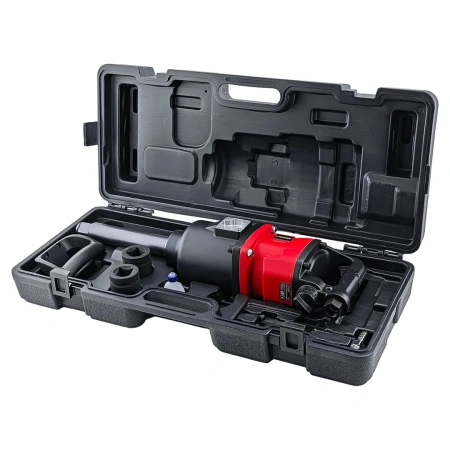 Пневмогайковерт ударный с длинным валом,реверсом и регулировкой усилия 1''+головки 32,33мм(3100Hм,3600об/мин,6.3bar,420 л/мин,16.3кг)