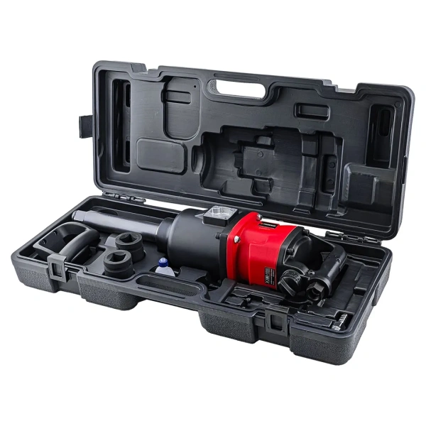 Пневмогайковерт ударный с длинным валом,реверсом и регулировкой усилия 1''+головки 32,33мм(3100Hм,3600об/мин,6.3bar,420 л/мин,16.3кг)